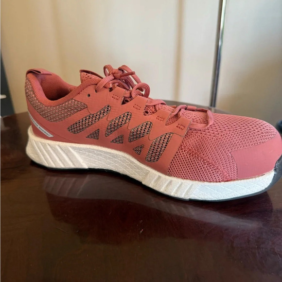 Reebok Womens Fusion Fleaweave Rust Safety Shoes Size 10.5 Wide - Picture 4 of 9